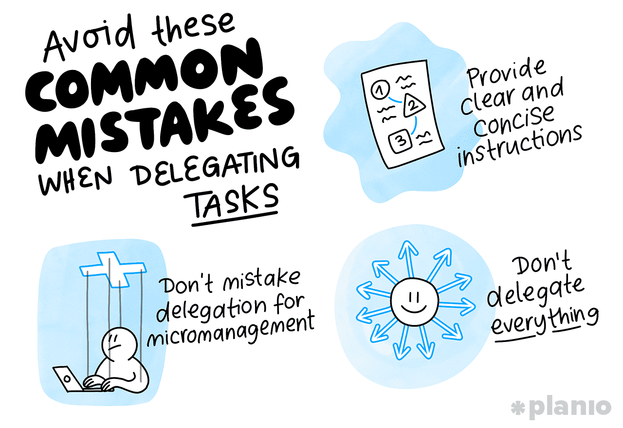 Avoid these common mistakes when delegating tasks