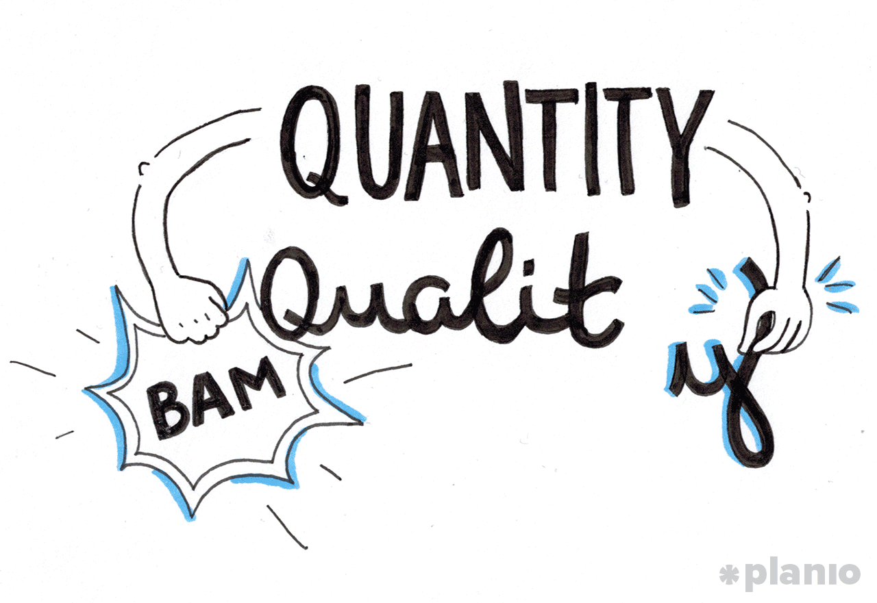 Quality VS Quantity in Creative Projects