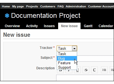 Selecting and editing trackers 1