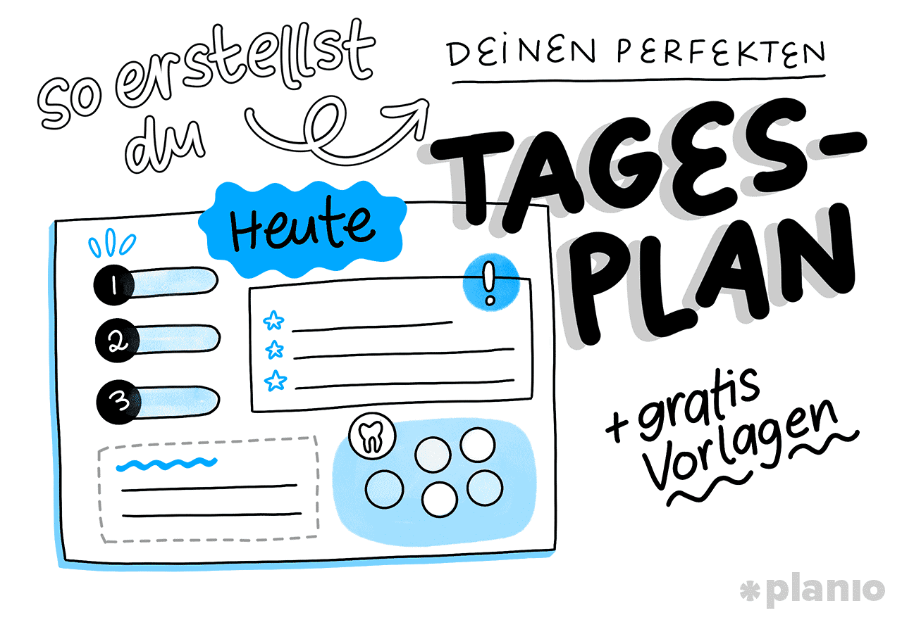 So erstellst du deinen perfekten Tagesplan (inkl. gratis Vorlagen)