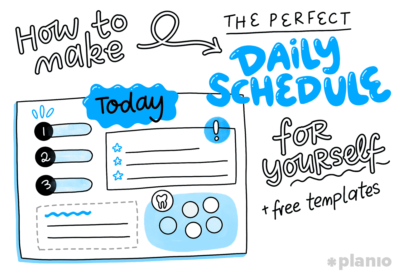 Title how to make daily schedule