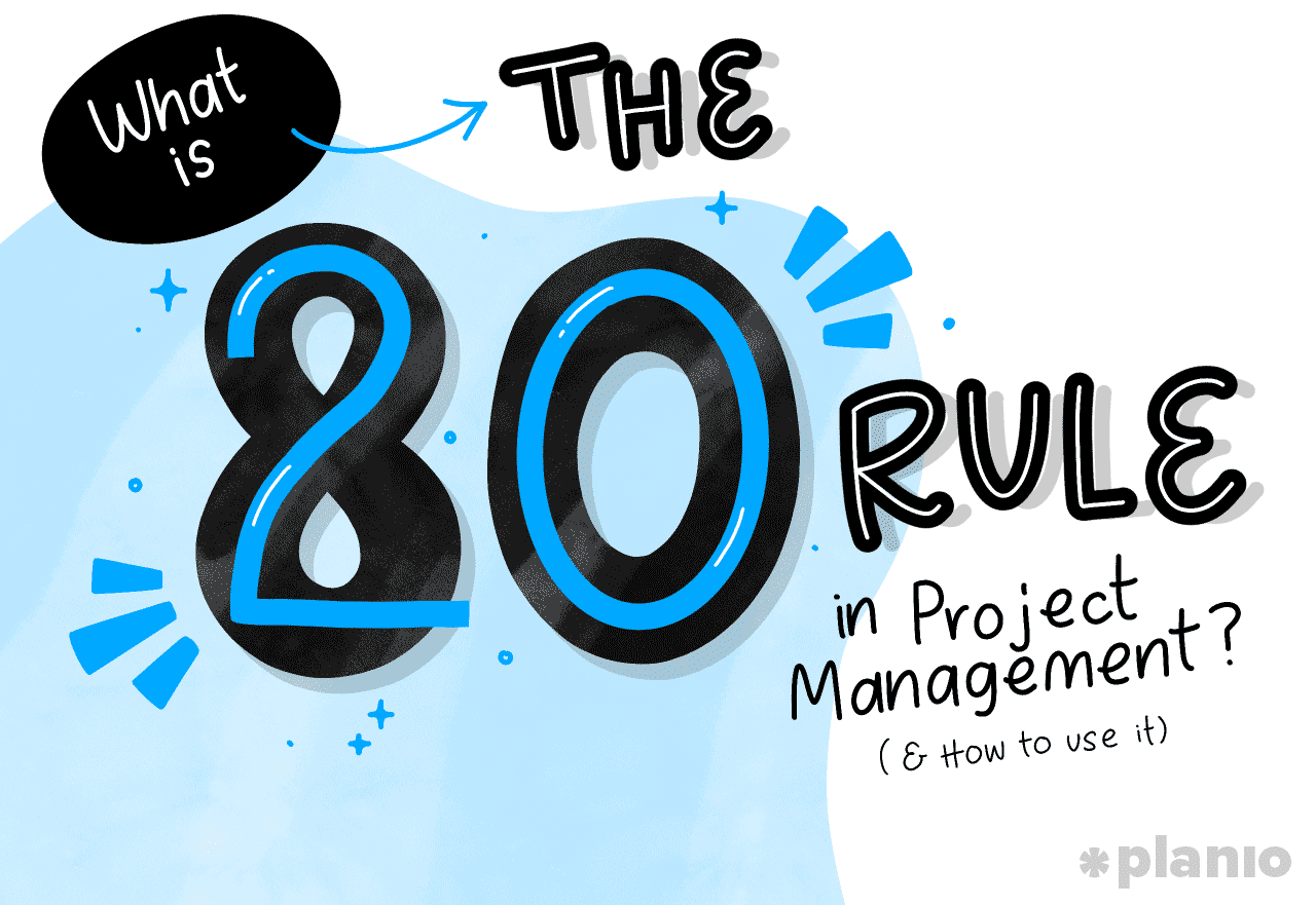 What is the 80/20 rule in project management?