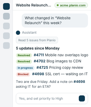 Summarizing a long-running issue